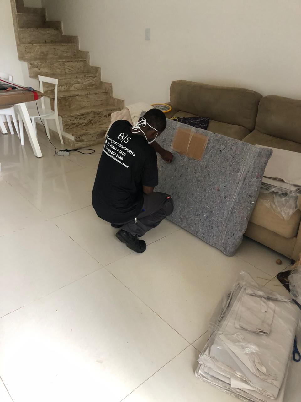 Mudança e embalagem realizada pela BS Mudanças